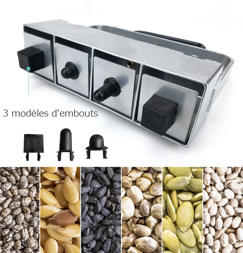 presse motte pour jardinier Presse-mottes avec différents embouts